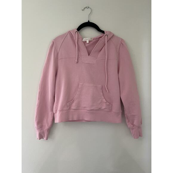 LoveShackFancy Kirby Hoodie Pink Sweatshirt Size XS cropped - Picture 9 of 9
